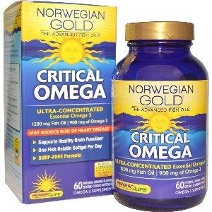 Norwegian Gold Critical Omega (60 fish gels)* Renew Life